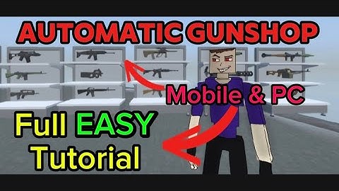 🔴CREAT YOUR OWN AUTOMATIC 🙌🔴 🔴GUNSHOP!!! EASY EASY TUTORIAL!!! 🔴