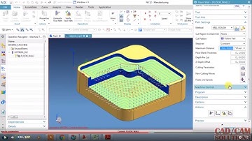 #NX CAM # Floor and wall