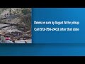 Flood debris pickup continues through Aug. 1 in Burnet County