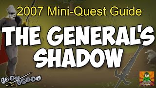 Runescape 2007 The General's Shadow Mini-Quest Guide Profile