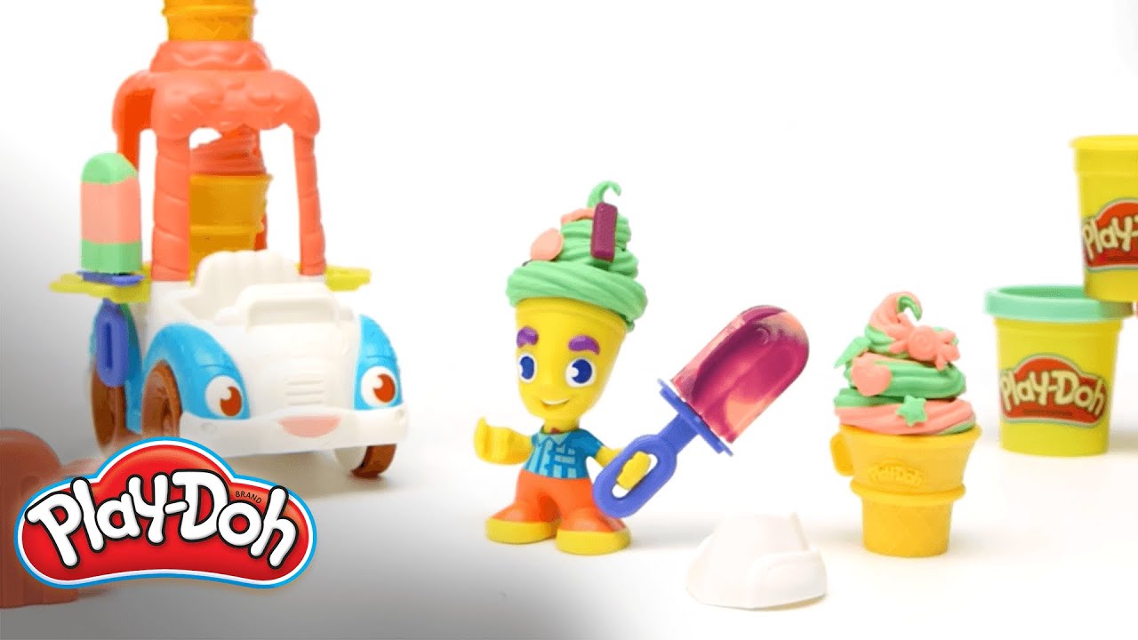 PlayDoh Town 'Ice Cream Truck Playset' Official Demo YouTube