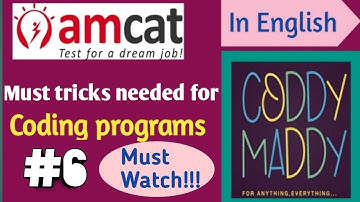 Much needed logics for AMCAT Automata questions coding - getting input for matrix ||CODDYMADDY