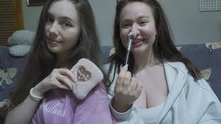 Подруга пробует ASMR 💜 Много триггеров и шёпота