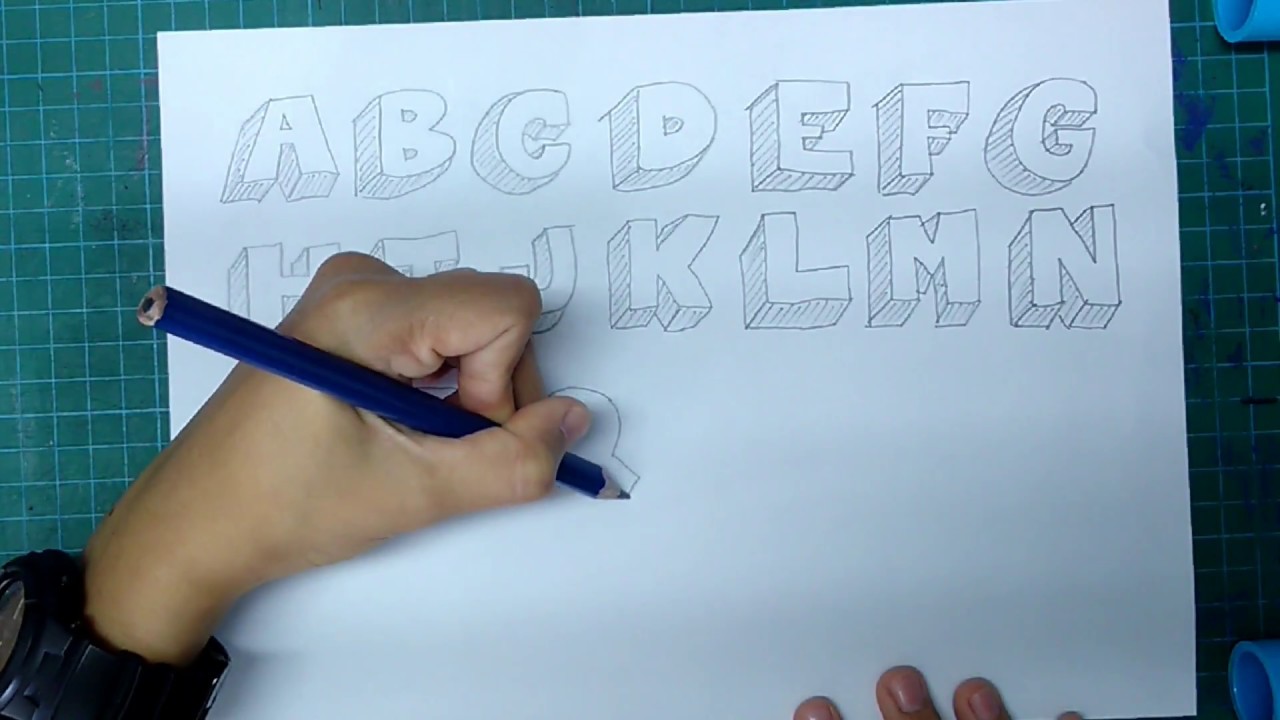 how to write a 3d letter