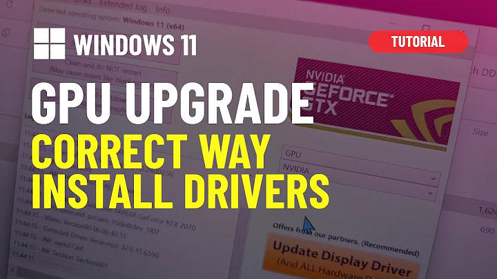 Windows 11: Correct way to install graphics drivers with a new GPU (e.g., NVidia RTX 50-Series)