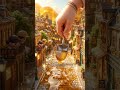 Watch this tiny world get cleaned #viral#cute #mini #animation #shorts