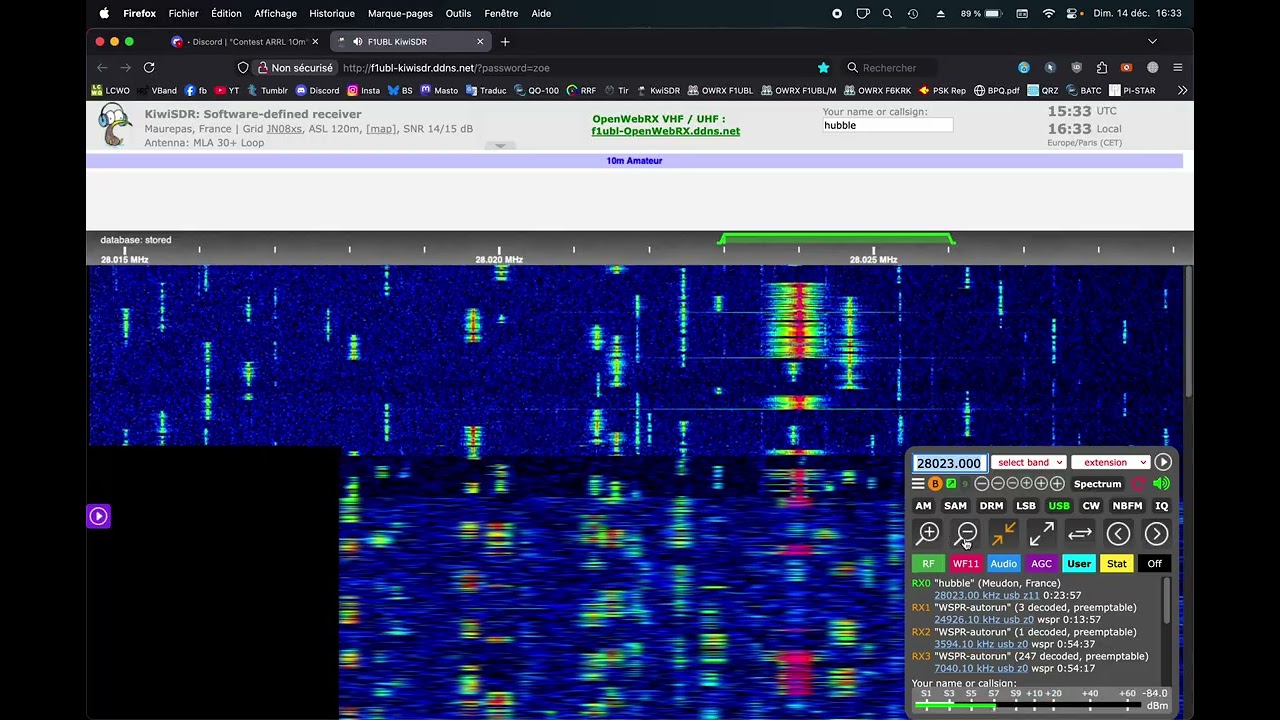 F6KRK Contest ARRL 10m 14 décembre 2025.