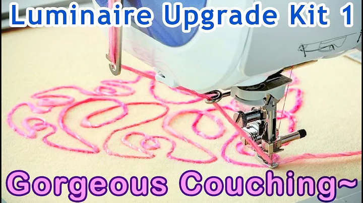 Couching on the Brother Luminaire sewing machine! - XP1 Upgrade Kit 1