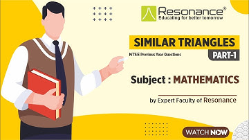 Similar triangles | Part- 1 | Mathematics | Foundation & NTSE | by Reso Expert