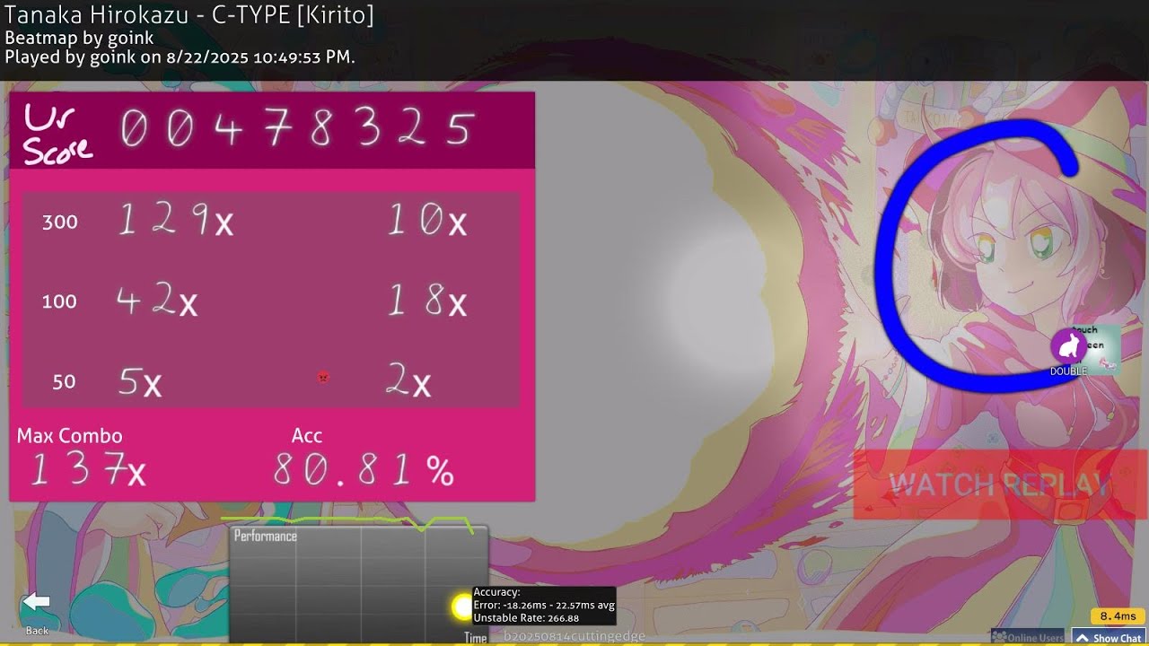 Day 533 of C-TYPE until slideracc is optional in osu! lazer