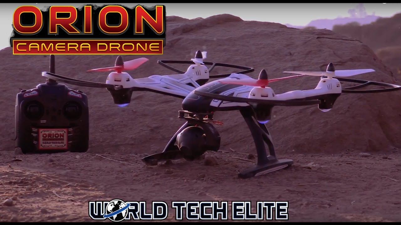 elite orion hd 2.4 ghz 4.5 ch rc camera drone by world tech toys