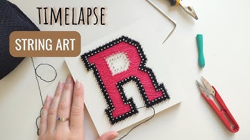 String Art TIMELAPSE - Refazendo meu primeiro quadro de pregos e linhas