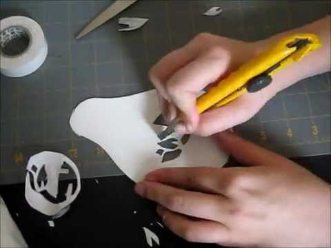 how to make stencil art