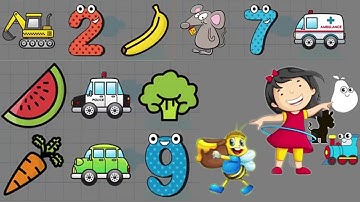 Memory Game | Match Pairs of Cards | Animals, Fruits, Cars & Numbers | Kids School