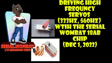 Controlling High Frequency Servos from Arduino using a Serial Wombat 18AB Chip (650Hz, 333Hz)