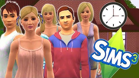 I left the sims 3 unpaused on the fastest speed // Sims 3 experiment