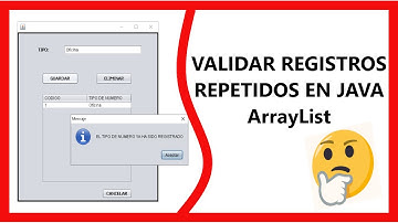Como validar registros repetidos en java | ArrayList 💥😺