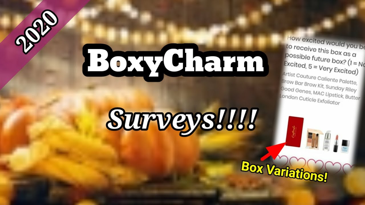 BoxyCharm 2020 Survey Spoilers!?! | SelfTaught Beauty