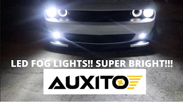 AUXITO LED FOG LIGHTS INSTALL AND REVIEW!!!