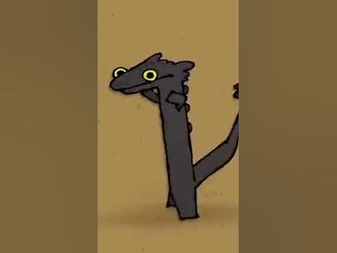 Танцующий черный дракон мем 1 HOUR of Toothless Dancing to Driftveil City Green Screen YouTube