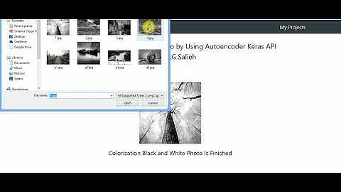 Colorization Black and White photo by Using Autoencoder Keras API