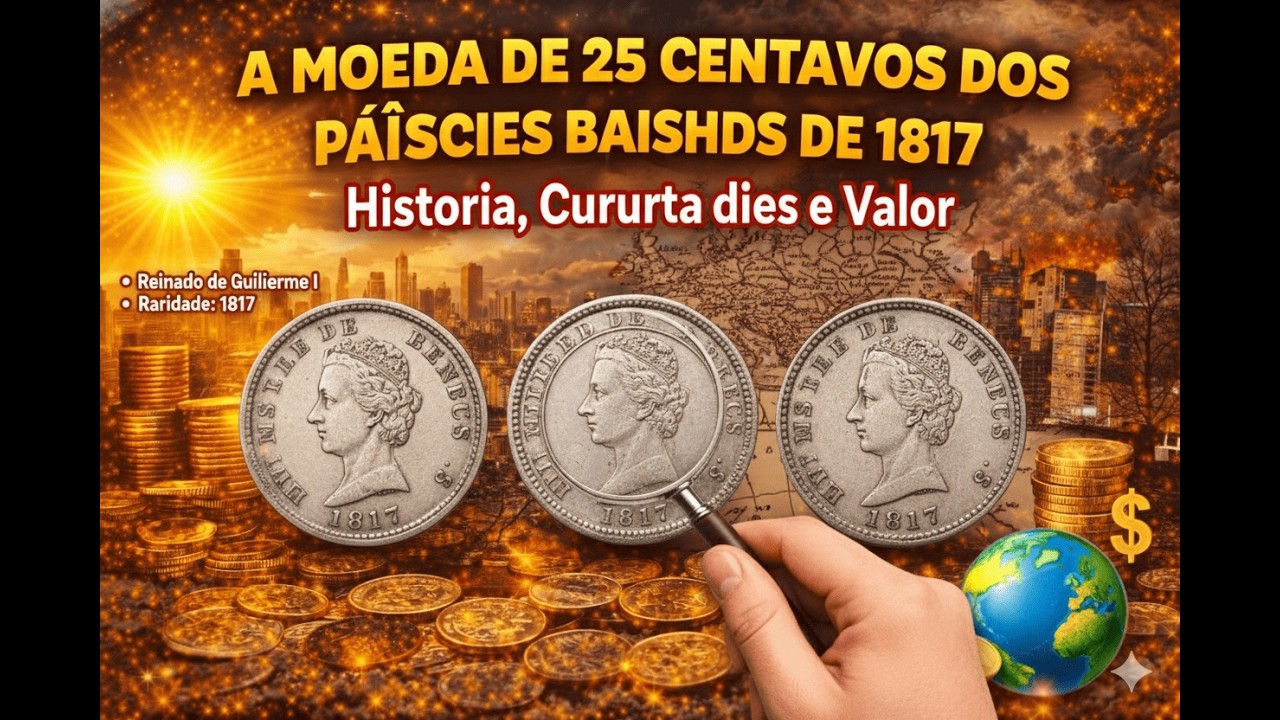 A moeda de 25 centavos dos Países Baixos de 1817 – História, curiosidades e valor