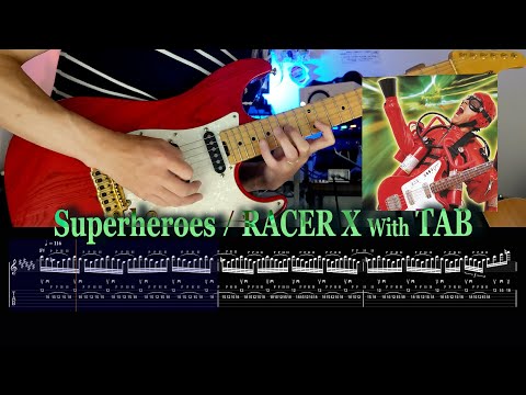 TAB譜】Superheroes / RACER X With TAB - YouTube