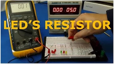 How to calculate a LED resistor ? / led serial resistor