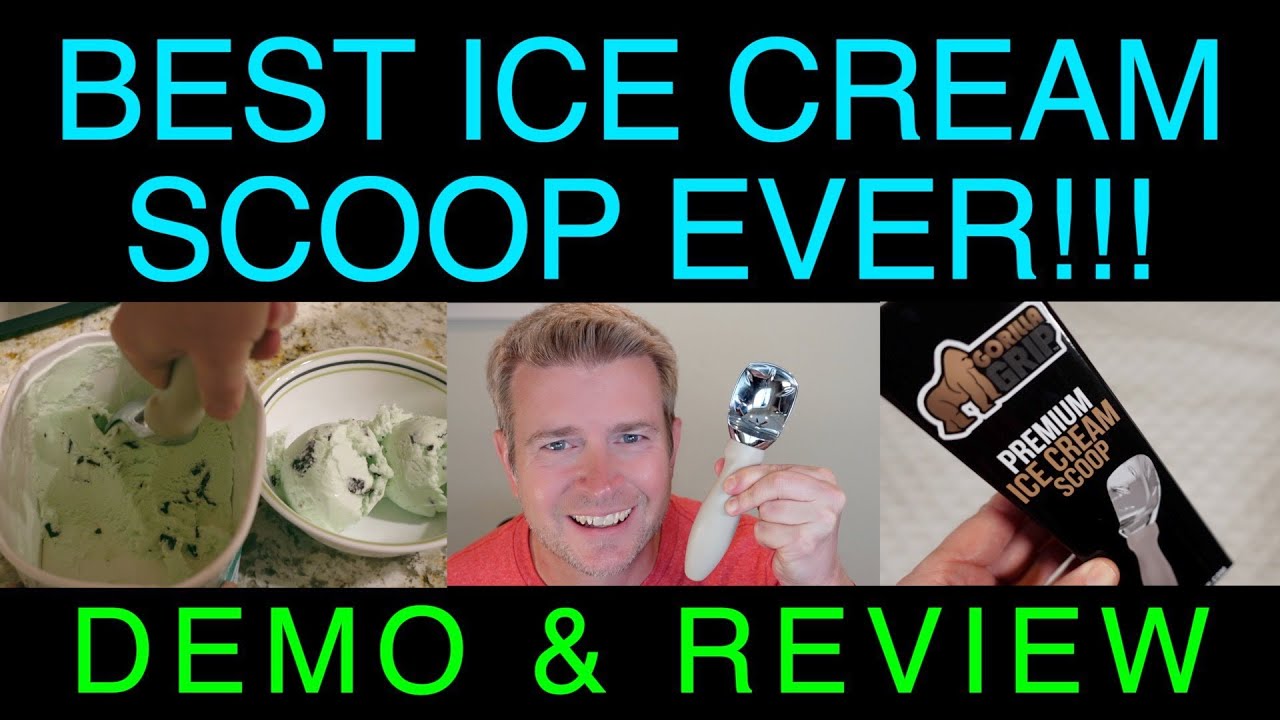 Gorilla Grip Ice Cream Scoop Demo and Review - Best Scooper Ever! 