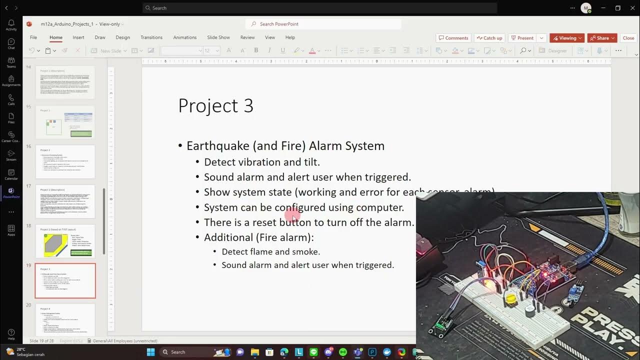 Arduino: Earthquake Detection System (Using Tilt and Vibration Sensor ... Circuit Diagram