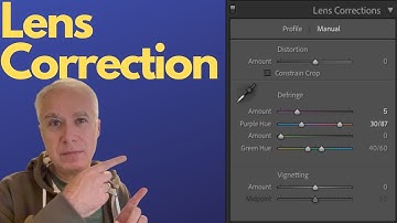 Lens correction in lightroom