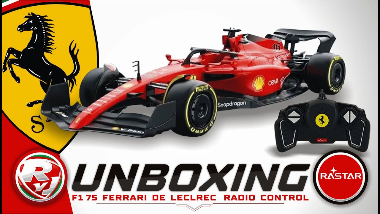 UNBOXING F1-75 Ferrari Radio Control de RASTAR  Escala 