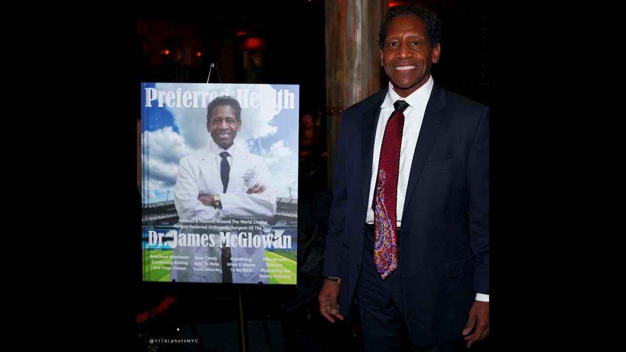 Dr. James McGlowan Jr. honored as Preferred Health Magazine's Cover in New York City.