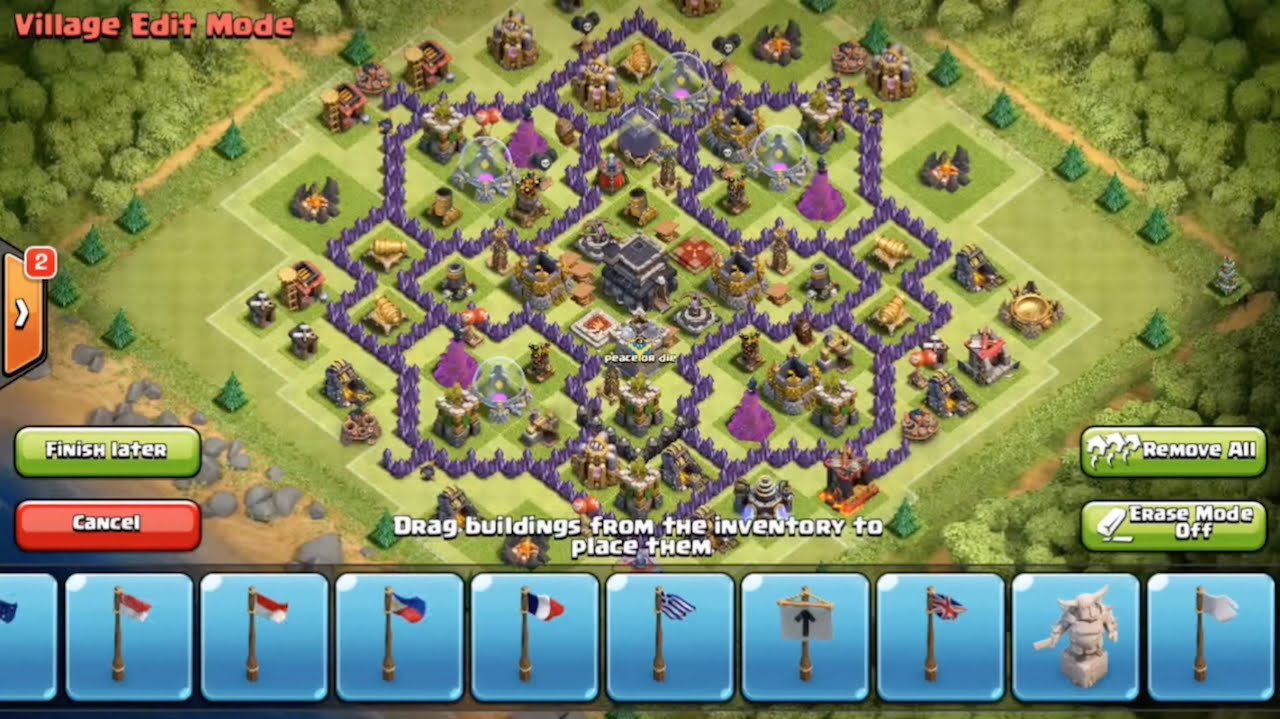 Clash of ClansBEST! Epic New Th9 Hybrid/Trophy/Clan War Base Design