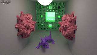 Path tracing fractal rendering