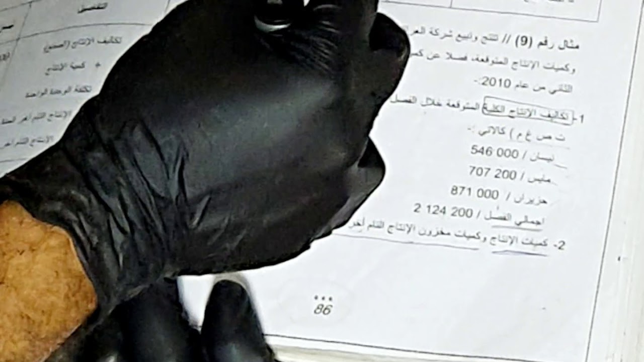 المحاسبة الادارية / السادس تجاري / موازنة تكلفة الانتاج وتكلفة مخزون الانتاج / الاستاذ ليث الغراوي