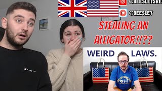 British Couple Reacts to The Craziest Laws In Every American State