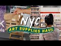 Artist vlog nyc art supplies haul  blick art materials tour