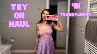 [4K] Revealing the Magic of Transparent Clothing | Try on haul with Sophie