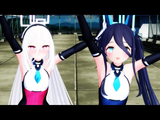 ブルアカMMD】天童ケイと天童アリスで「WAA!!!!」【Blue Archive
