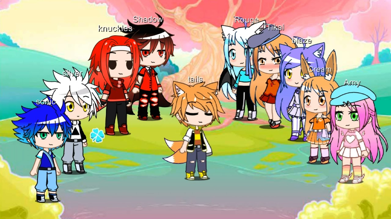 Sonic and shadow vs amy and rouge ( boys vs girls ) part 6 gacha club ...
