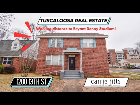1200 13th Street, Tuscaloosa, AL home video tour