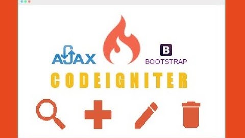 DEMO Tutorial Membuat CRUD Tanpa Refresh dengan Codeigniter dan Bootstrap