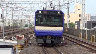 E217系(960F)・E235系1000番台(915F) 市川入線・発車