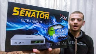 مراجعة شاملة لجهاز السلطان الجديد سيناتور الترا سمارت فوركي Senator ultra smart 4k + تجربة الاستخدام