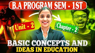 Basic Concepts and Ideas in Education Unit - 2 Chapter - 2 B.A Program Semester 1st