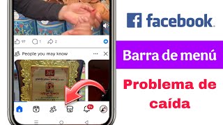Problema con el menú/barra de navegación de Facebook || Cambiar la barra de menú a la parte superior
