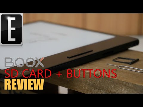 Onyx's Newest Reader with SD + Buttons  | Boox Leaf 2 Review