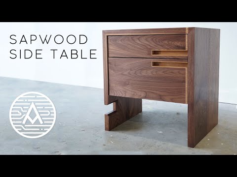 Walnut Side Table with Sapwood