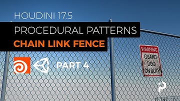 Houdini 17.5 - Procedural Patterns - Chain Link Fence - Unity 3D & Unreal 4 - Part 4